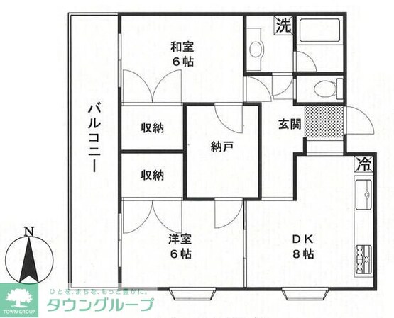 レ・ユニオンの物件間取画像